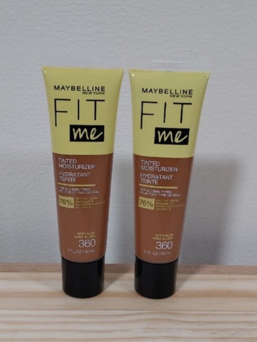 $1 Maybelline Fit Me Tinted Moisturizer with Aloe , # 360- 2pk